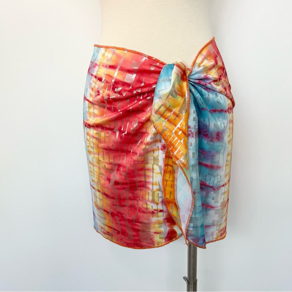 Samarcanda Wrap Skirt Beach Coverup Made in Italy Colorful